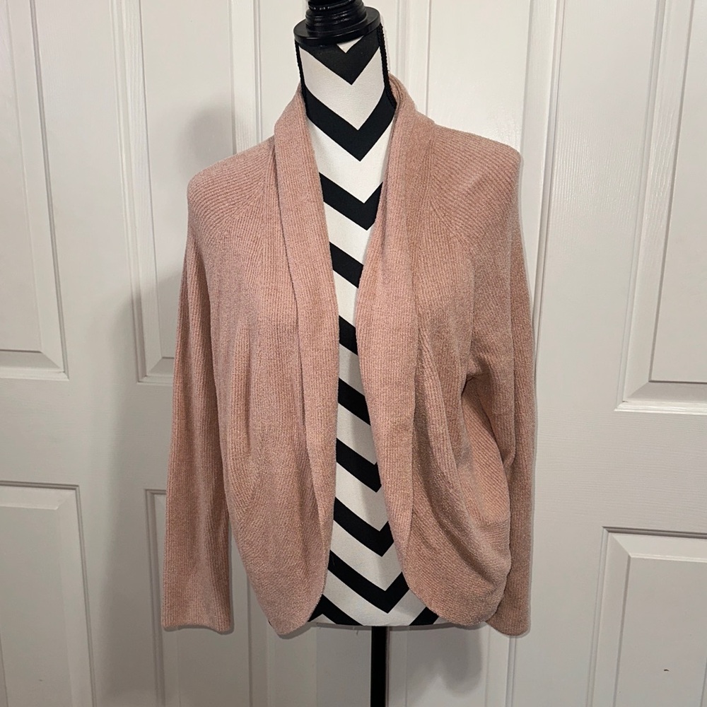 Barefoot Dreams Blush Open Front Cardigan